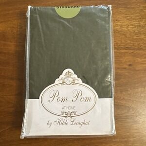 Pom Pom At Home Hilde Leiaghat PARKER LINEN Pillow Case Sham FOREST green King 2